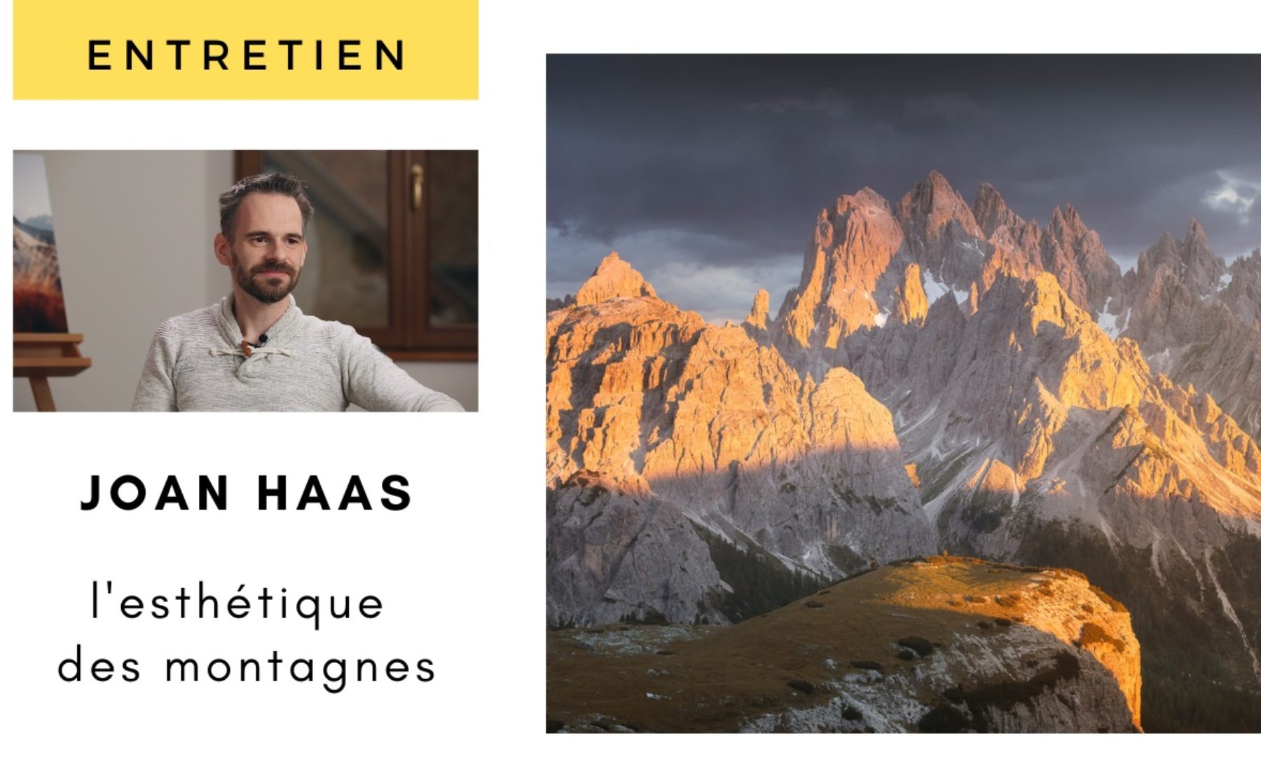 Entretien avec Joan Haas – Photographier l’esthétique des montagnes